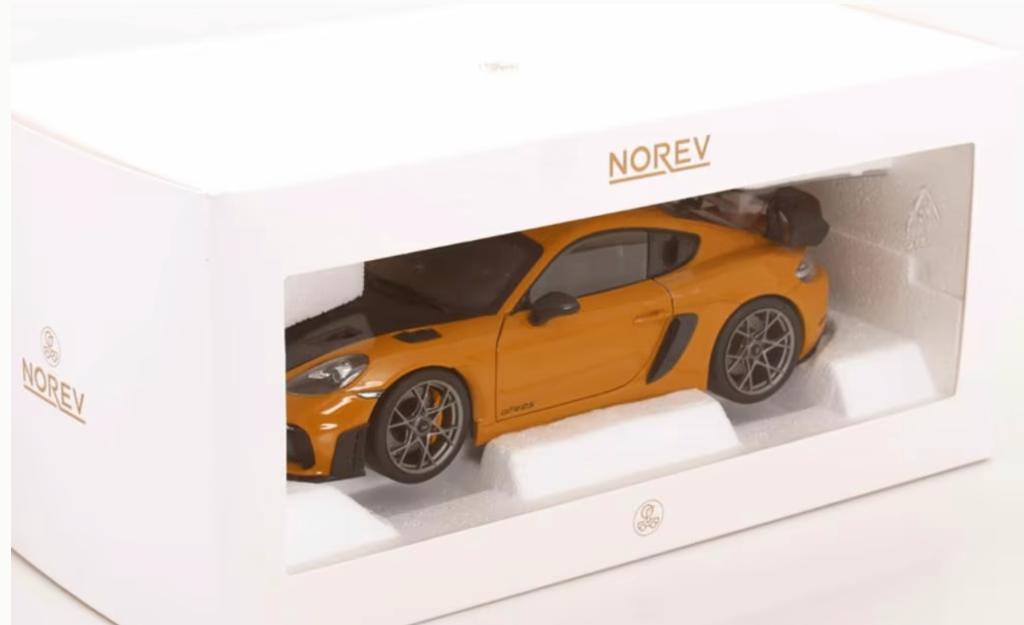 Porsche Cayman GT4 RS Weissach D. Geel '23 1/18 NOREV 187252, Hobby en Vrije tijd, Modelauto's | 1:18, Verzenden, Nieuw, Auto
