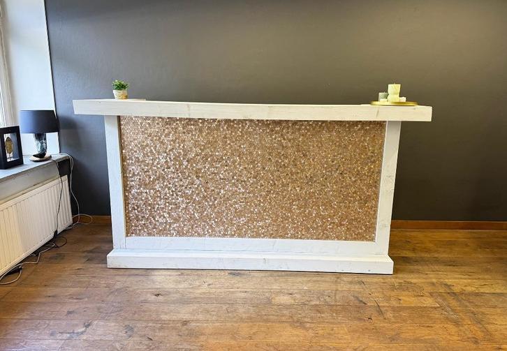 Showroomuitverkoop: Bar met LED en mozaïek, Huis en Inrichting, Barren, Nieuw, Ophalen of Verzenden