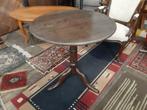 Vintage houten ronde tafel bijzettafel d70xh74. Zie omschr,, Ophalen