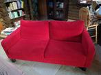 Mooie rood retro bankstel, Huis en Inrichting, Banken | Bankstellen, Ophalen, 150 tot 200 cm, Driepersoons, 75 tot 100 cm
