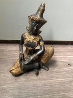 Bronzen Tempelwachter / Tempelmuzikant / Boeddha., Ophalen of Verzenden, Gebruikt