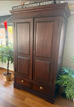 Mahoniehouten kast met 2 deuren en 2 laden, Antiek en Kunst, Antiek | Meubels | Kasten, Ophalen of Verzenden