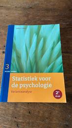 Statistiek voor de psychologie Variantieanalyse 2e druk