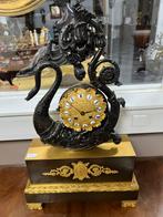 Bronzen pendule met zwaan, Ophalen of Verzenden