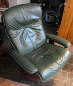Stressless fauteuil groen Large, Huis en Inrichting, Fauteuils, Ophalen, Gebruikt, 75 tot 100 cm, Leer
