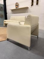 Als nieuw Leolux Felizia Fauteuil Senso egret design Stoel, Huis en Inrichting, Fauteuils, Leolux, 75 tot 100 cm, Ophalen of Verzenden