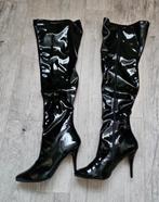 Fetisj sexy latex Pleaser Seduce Overknee laarzen, Hoge laarzen, Zwart, Nieuw, Pleaser