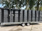 B keus kunststof pallets 110x130 zwart beschadig aanbieding, Ophalen, Gebruikt
