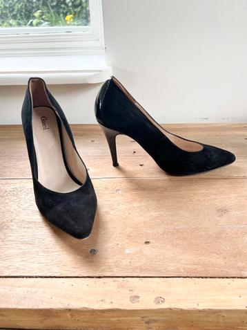 Ganni pumps suede/lak zwart, maat 40 - NP 350,- beschikbaar voor biedingen