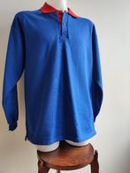 maat S, 1 polo / sweater, blauw met rode kraag, 78 cm., Ophalen of Verzenden, Gedragen, Maat 52/54 (L), Blauw