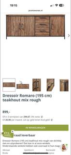 Dressoir romaro, Huis en Inrichting, Kasten | Dressoirs, Ophalen, 150 tot 200 cm, Teakhout, Zo goed als nieuw