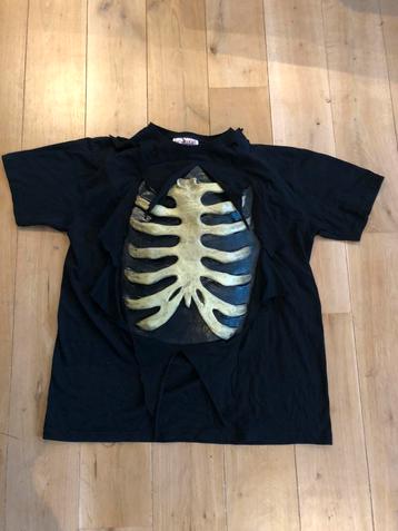 Halloween skelet t-shirt 3d ribbenkast XXL beschikbaar voor biedingen