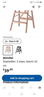 Steps, Huis en Inrichting, Krukjes, Ophalen, In hoogte verstelbaar, Zo goed als nieuw, Hout