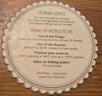Opwarm en bewaar advies label pomdortje Efteling grand hotel, Ophalen of Verzenden, Nieuw, Overige typen