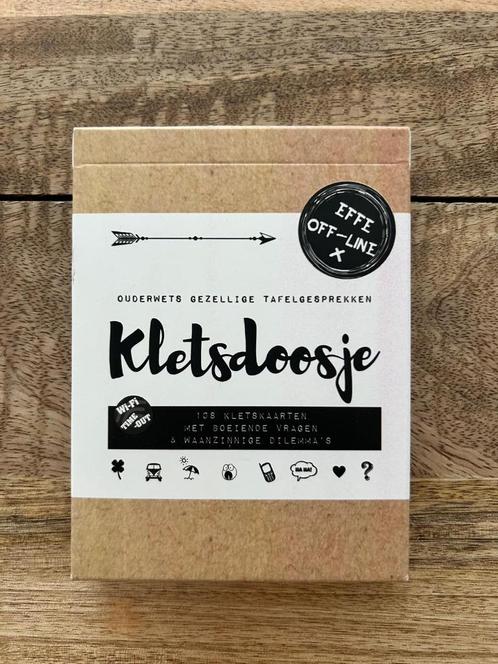 Kletsdoosje – Effe Offline (NL), Hobby en Vrije tijd, Gezelschapsspellen | Kaartspellen, Nieuw, Een of twee spelers, Drie of vier spelers