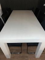 Eetkamer tafel 180 x 90 kleur wit, Ophalen of Verzenden, Gebruikt