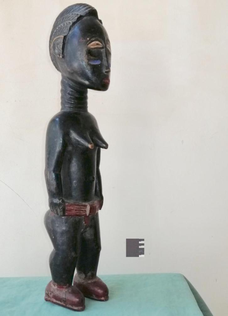 Dream wife figure Baule Afrikaans beeldje, Antiek en Kunst, Kunst | Niet-Westerse kunst, Ophalen of Verzenden