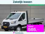 Ford Transit 165pk Open Laadbak 3,5t Trekhaak Dubbellucht Ai, Stof, Euro 6, 4 cilinders, Wit