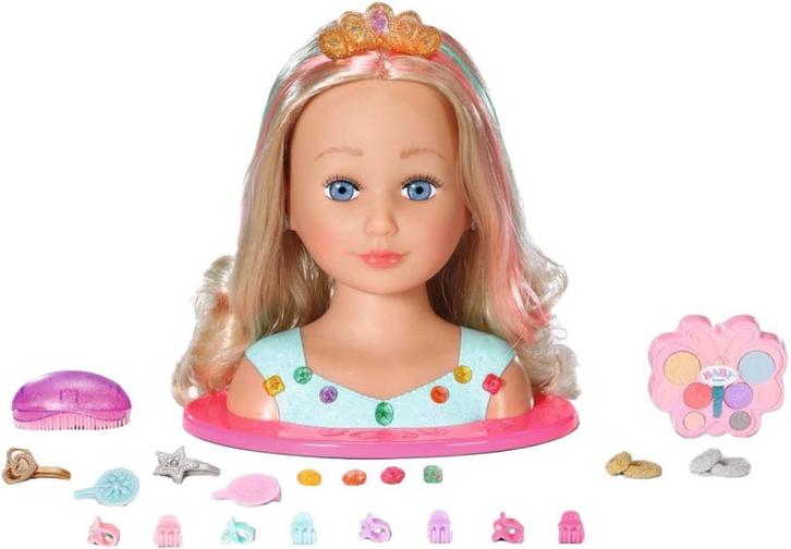 BABY born - Sister Stylinghoofd Prinses - Kaphoofd, Kinderen en Baby's, Speelgoed | Poppen, Babypop, Ophalen of Verzenden
