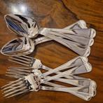 6 zilveren dinercouverts dubbelrond, Ophalen of Verzenden