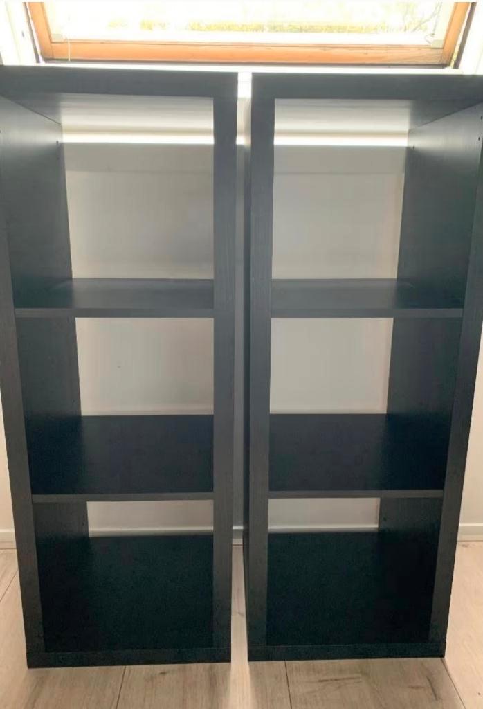 1x Kallax 3 vaks open kast vakkenkast 3x1 zwart Ikea ZGAN!!, Huis en Inrichting, Kasten | Ladekasten, Zo goed als nieuw, Minder dan 100 cm