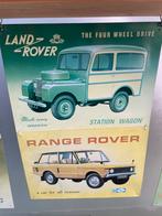 Land Rover metalen wandborden Series en Range Rover, Ophalen of Verzenden