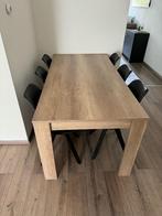 Eettafel met 6stoelen, Huis en Inrichting, Complete eetkamers, Zo goed als nieuw, Ophalen