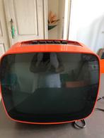 Geweldige oranje Vintage 70’s Indesit TV model T 12, Ophalen, Gebruikt, Minder dan 40 cm, Overige merken