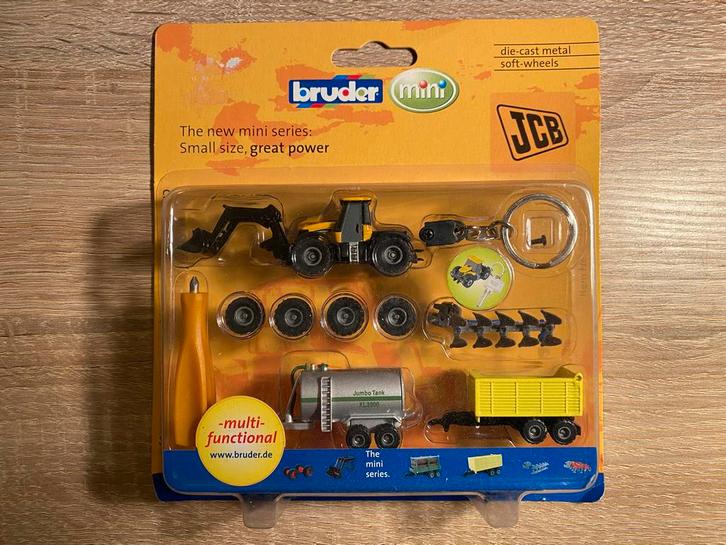 Bruder Mini Serie JCB, Hobby en Vrije tijd, Modelbouw | Auto's en Voertuigen, Nieuw, Overige typen, Overige merken, Ophalen