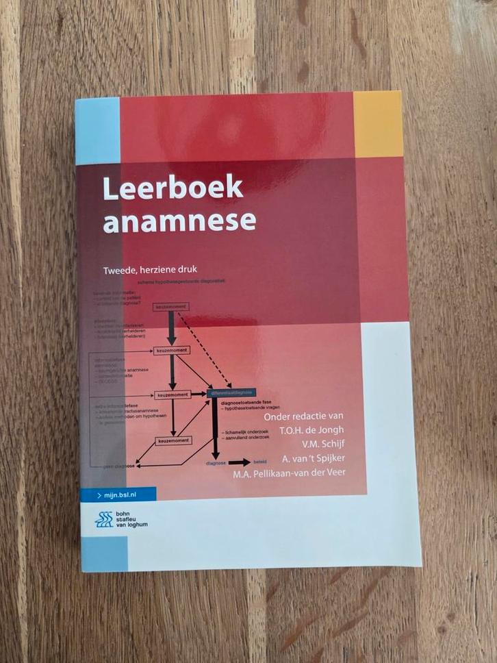 T.O.H. de Jongh - Leerboek anamnese, Boeken, Studieboeken en Cursussen, Zo goed als nieuw, Ophalen of Verzenden