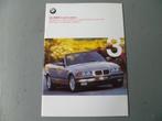 BMW 3-serie cabrio cabriolet folder 1998 NL taal 320 330 323, Ophalen of Verzenden, Zo goed als nieuw, Overige merken
