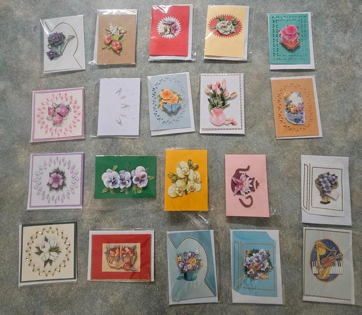 Partij handgemaakte wenskaarten - Diverse thema's, Hobby en Vrije tijd, Kaarten | Zelfgemaakt, Nieuw, Overige thema's, Ophalen of Verzenden