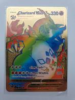 Charizard V Max 074/073 Rainbow Metal gold card Pokemon, Ophalen of Verzenden, Nieuw, Losse kaart