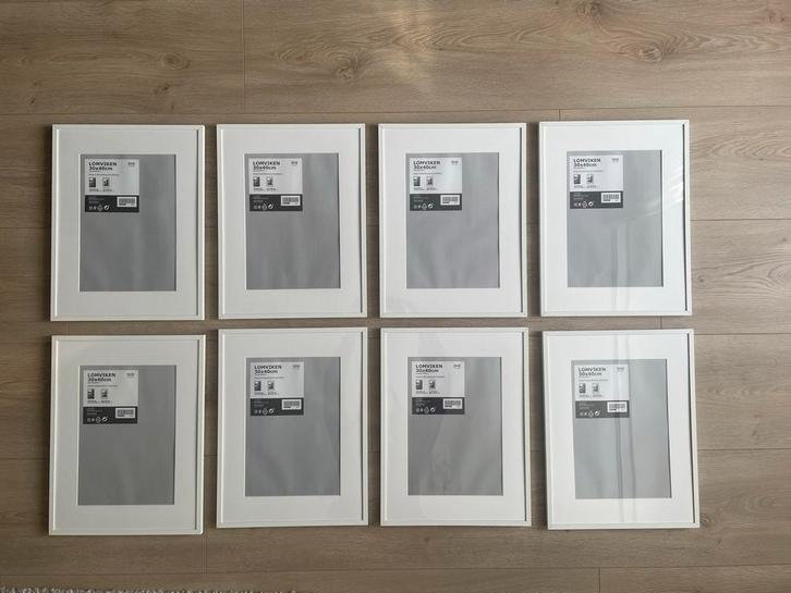 Ikea Lomviken fotolijsten 30x40cm - 8 stuks (prijs/s), Huis en Inrichting, Woonaccessoires | Lijsten, Zo goed als nieuw, Minder dan 50 cm