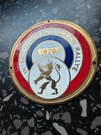 Emaille Internat. Nederland Rallye badge. Voor Uw Oldtimer., Ophalen of Verzenden, Gebruikt, Gebruiksvoorwerp