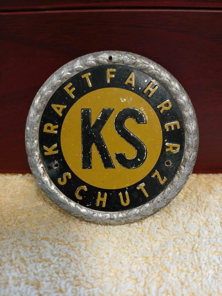 Vintage KS Kraftfahrer-Schutz Insigne, Verzamelen, Militaria | Algemeen, Landmacht, Duitsland, Ophalen of Verzenden