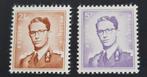 België 1957 - OBP 1028-1029 - Koning Boudewijn, Postzegels en Munten, Postzegels | Europa | België, Verzenden, Koninklijk huis