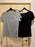 Bundel van twee t shirts in maat XL zwart en grijs Hema, Zwart, Maat 46/48 (XL) of groter, Ophalen of Verzenden, Zo goed als nieuw