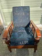 Rokersstoel, Huis en Inrichting, Ophalen, Hout, Blauw, Vintage