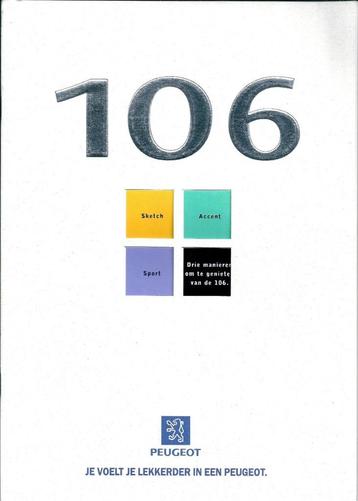Folder Peugeot 106 1998 beschikbaar voor biedingen