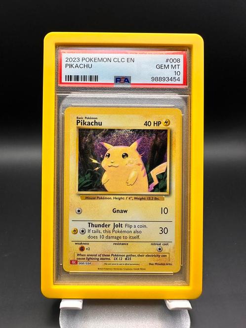 Pikachu 008/034 – PSA 10 GEM MINT – Zeldzaam & Iconisch!, Hobby en Vrije tijd, Verzamelkaartspellen | Pokémon, Nieuw, Losse kaart