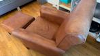 Leather chair and foot rest, Ophalen, Zo goed als nieuw, Eenpersoons, Minder dan 150 cm