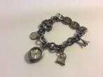 Armband RVS met bedeltjes en spirit horloge, Ophalen of Verzenden, Staal, Met bedels of kralen