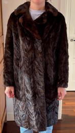 Nerts bontjas donkerbruin, Kleding | Dames, Jassen | Winter, Ophalen of Verzenden, Zo goed als nieuw, Bruin