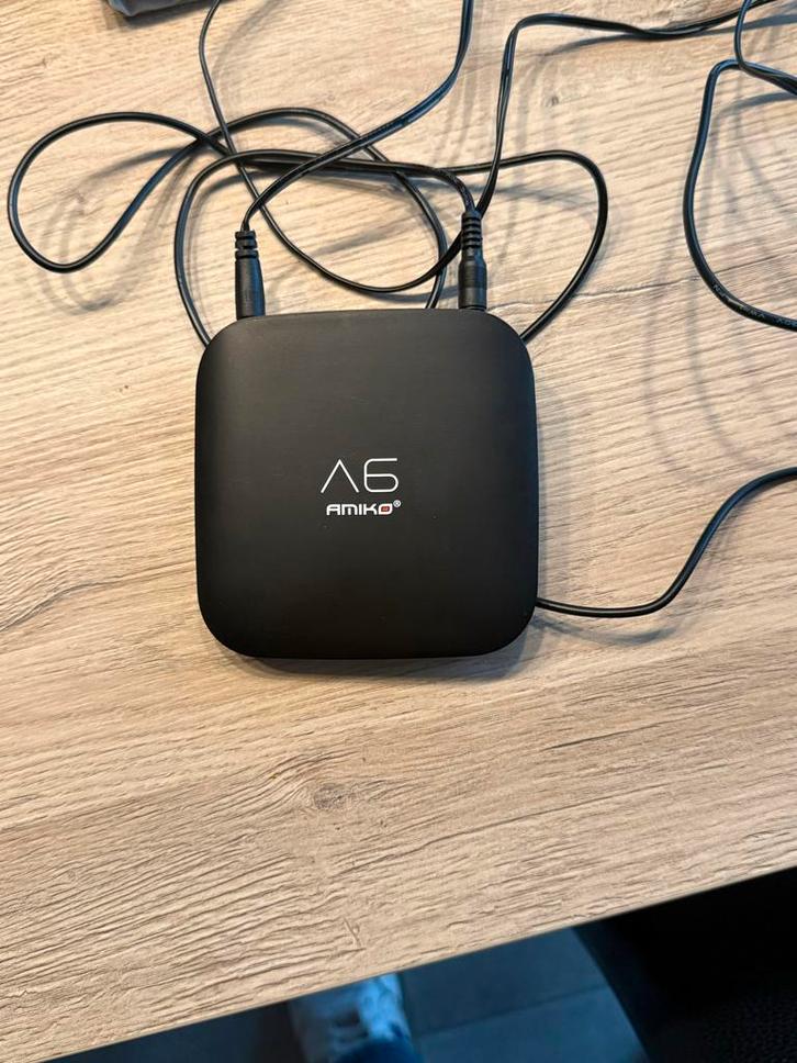 Amiko A6 IPTV 4K Ultra HD Decoder, Audio, Tv en Foto, Decoders en Harddiskrecorders, Zo goed als nieuw, Decoder, Ophalen