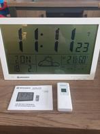 Bresser jumbo LCD weerstation klok, Weerstation, Ophalen of Verzenden, Zo goed als nieuw