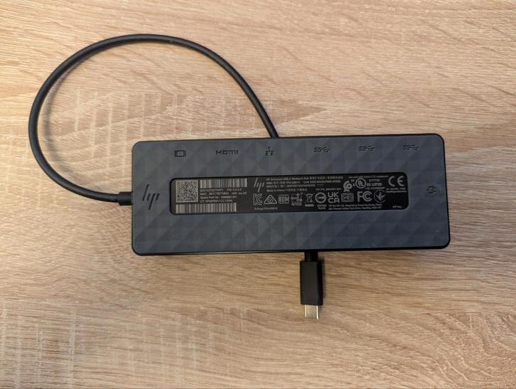 HP USB-C Docking Station M96882-001 inclusief 90W HP voeding, Computers en Software, Dockingstations, Gebruikt, Docking station