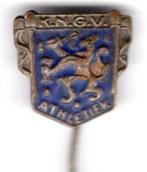 K.N.G.V athletiek blauw speldje ( Y_166 ), Verzamelen, Speldjes, Pins en Buttons, Verzenden, Zo goed als nieuw, Sport, Speldje of Pin