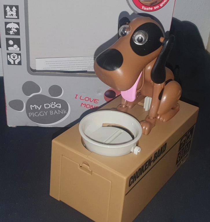 Leuke Puppy Spaarpot - Werkt op Batterijen!, Verzamelen, Spaarpotten, Nieuw, Ophalen of Verzenden
