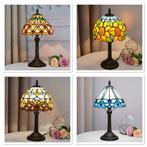 Tiffany Stijl Glas-in-Lood Tafellamp – Art Nouveau €89,50!, Huis en Inrichting, Lampen | Tafellampen, Verzenden, Nieuw
